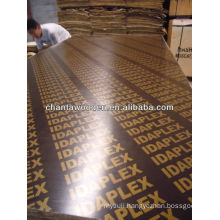 Shandong Linyi 18mm brown film faced marine plywood with cheap price